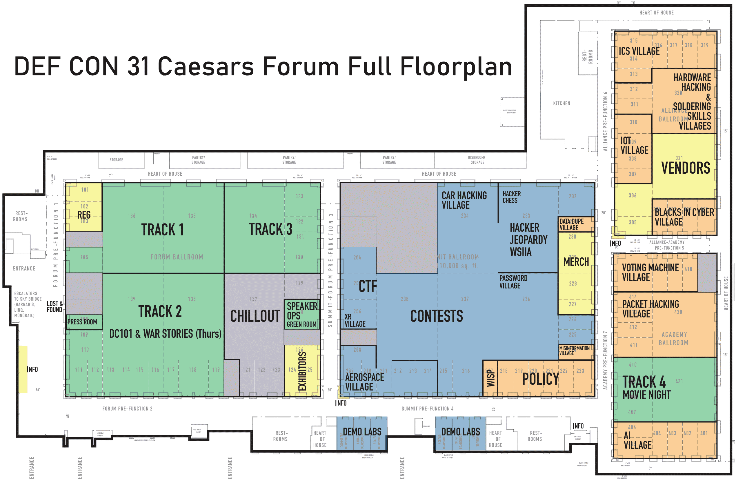 caesars forum map