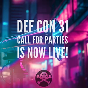 DEF CON 31 call for parties image