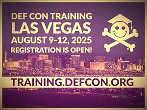 DEF CON Las Vegas Training Registration