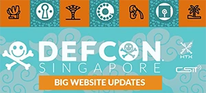 DEF CON Singapore website update announcment